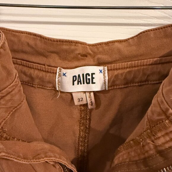 Paige Burt Orange Shorts Size 32 EUC w/ Drawstring and Button Zip Closure - Picture 5 of 8